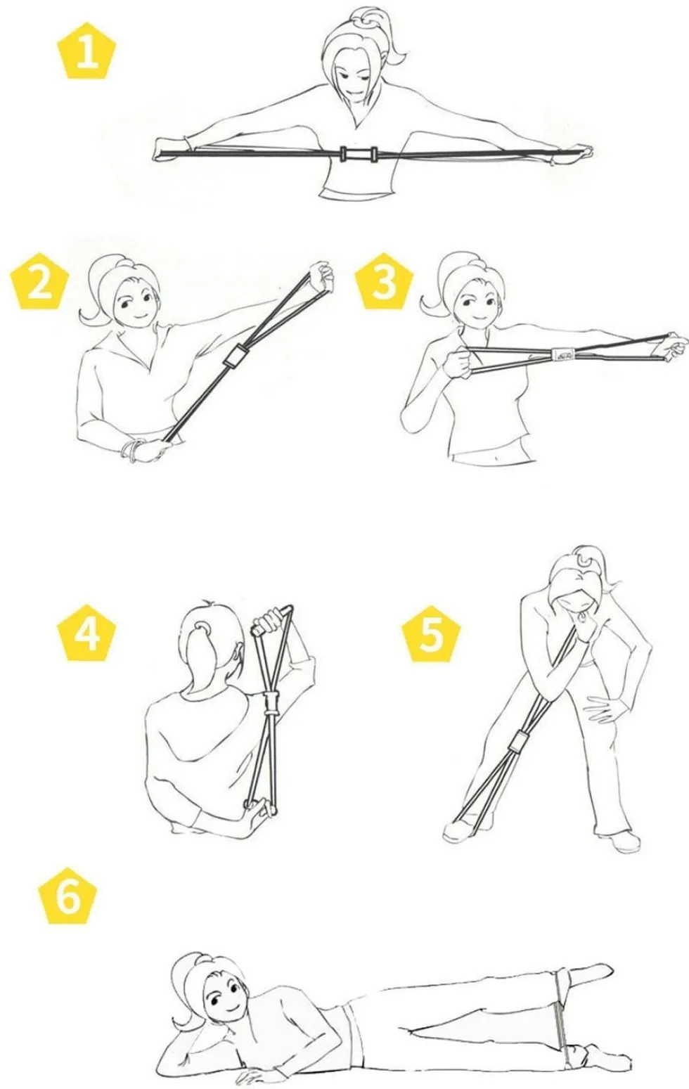 2-pack Träningsband - Resistance band