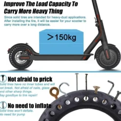 2-Pack - Xiaomi Däck + Verktyg - Punkteringsfria Honeycomb tire