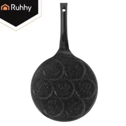 Pannkakspanna 7 hål 26,5 cm keramisk non-stick för induktion/gas/el