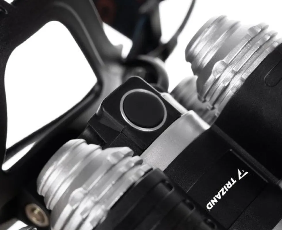 Pannlampa 5x Cree T6 LED 4 lägen 2x 6800mAh batteri med laddare