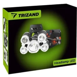 Pannlampa 5x Cree T6 LED 4 lägen 2x 6800mAh batteri med laddare