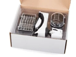 Pannlupp med LED 8 linser 1–20x svart/vit, 2 LED, universal