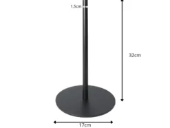 Pappershållare för hushållspapper svart metall 32 cm