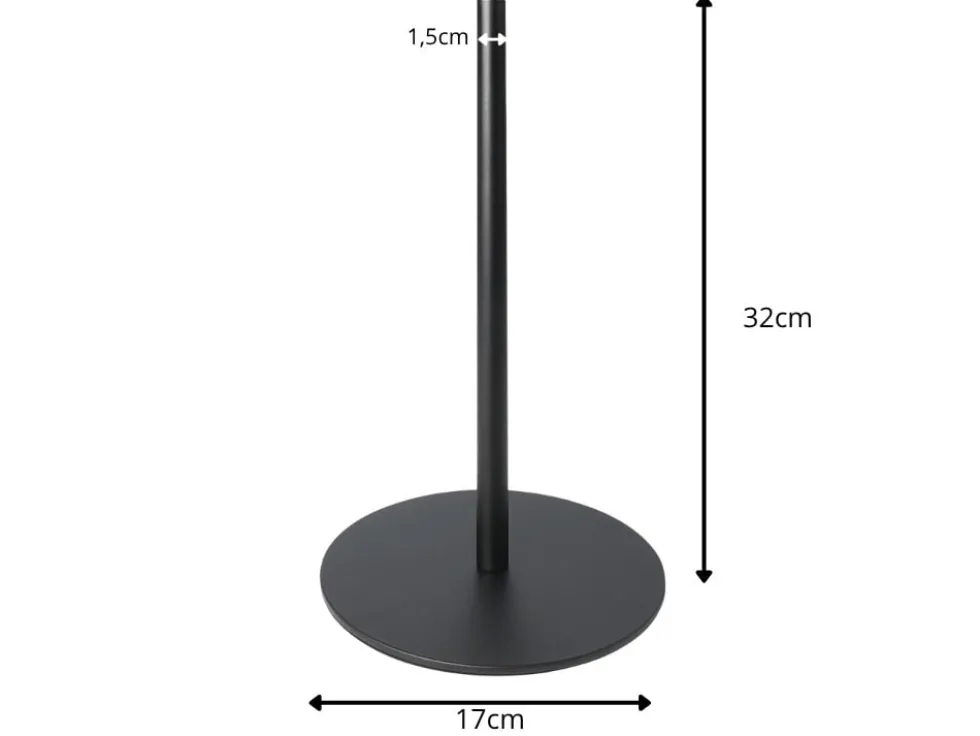 Pappershållare för hushållspapper svart metall 32 cm