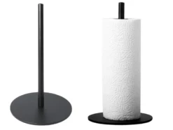 Pappershållare för hushållspapper svart metall 32 cm
