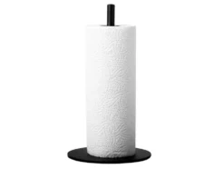 Pappershållare för hushållspapper svart metall 32 cm