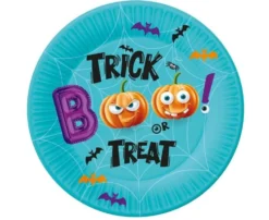 Papperstallrikar med Trick or Treat-motiv 6-pack