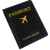 Passfodral Passhållare Konstläder Svart