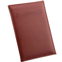 Passfodral Passhållare Konstläder Brun