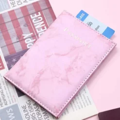 Passfodral Passhållare Rosa Marmor