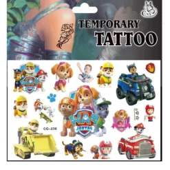 Paw patrol tatueringar - 4 ark - Barn tatueringar
