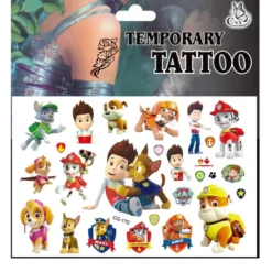 Paw patrol tatueringar - 4 ark - Barn tatueringar