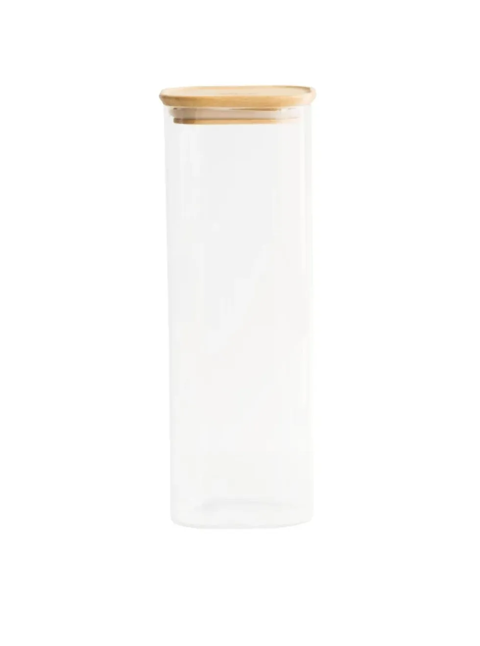 Pebbly - glasburkar med bambulock, 4 storlekar