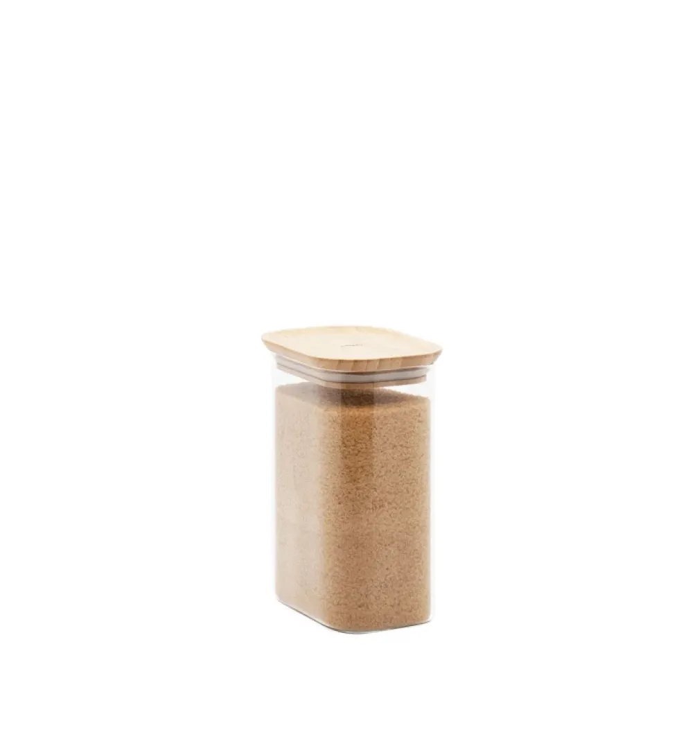 Pebbly - glasburk med lock, 3 storlekar