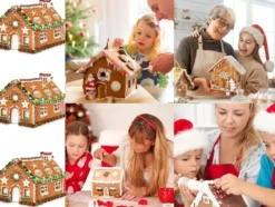 Pepparkakshusformar metall 10-pack silver
