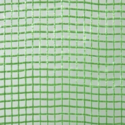 PE-växthus för balkong med stålram, förstärkt presenning, rullbar dörr med dragkedja, 180x100x168 cm, grön