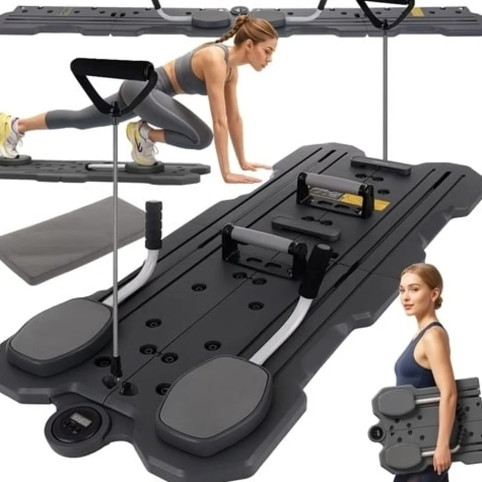 Pilatesbräda med tillbehör för hemmaträning