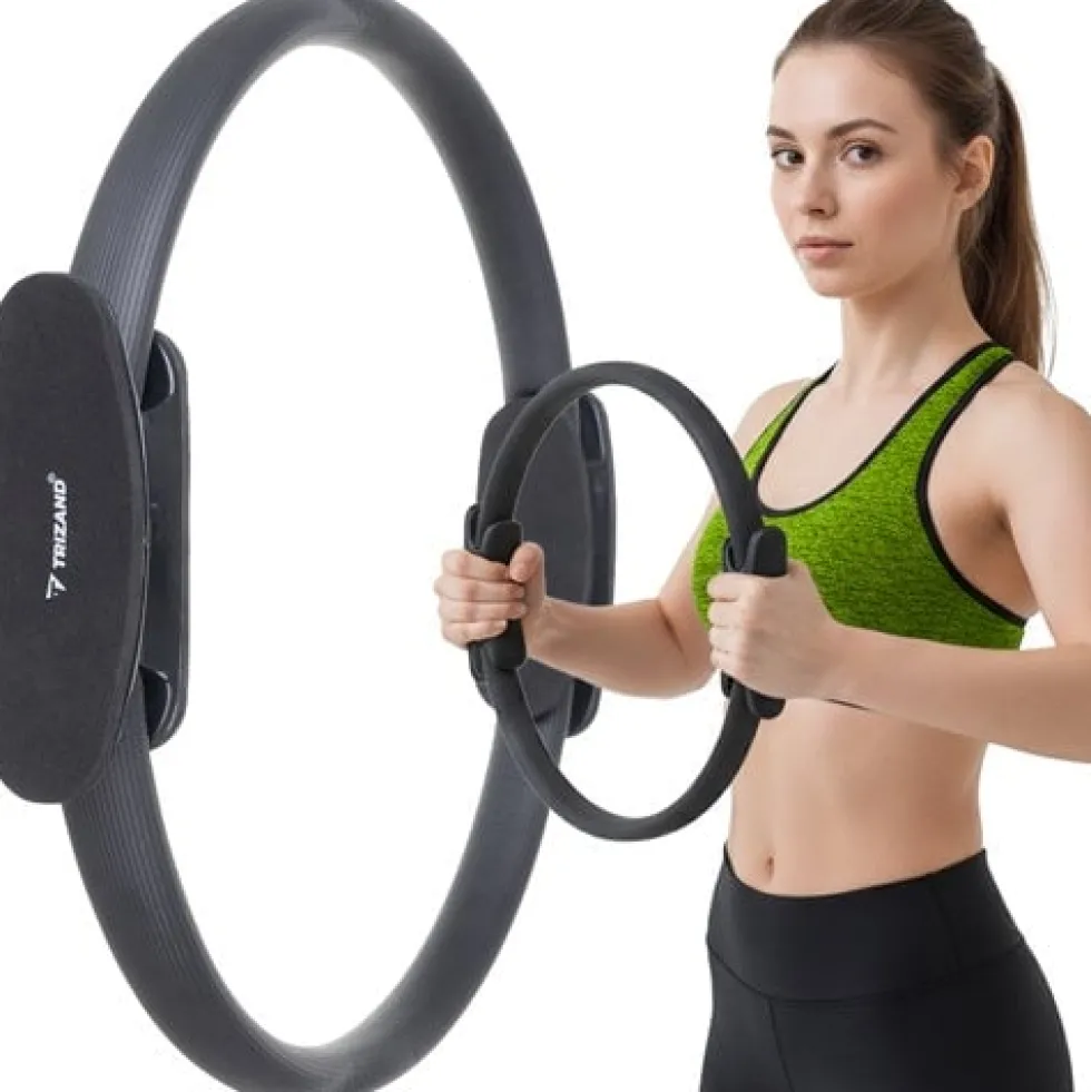 Pilatesring 38×36 cm för Pilates/Yoga ergonomiska handtag