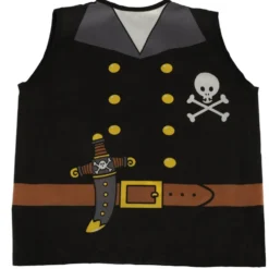 Piratkostym barn 3-8 år med ögonlapp och huvudduk polyester