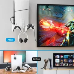 PlayStation PS5 Slim Vägg Montering Fäste Kontroll Laddare