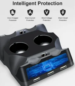 Playstation VR / PS4 Laddstation dockstation Handkontroll laddningsställ Move VR