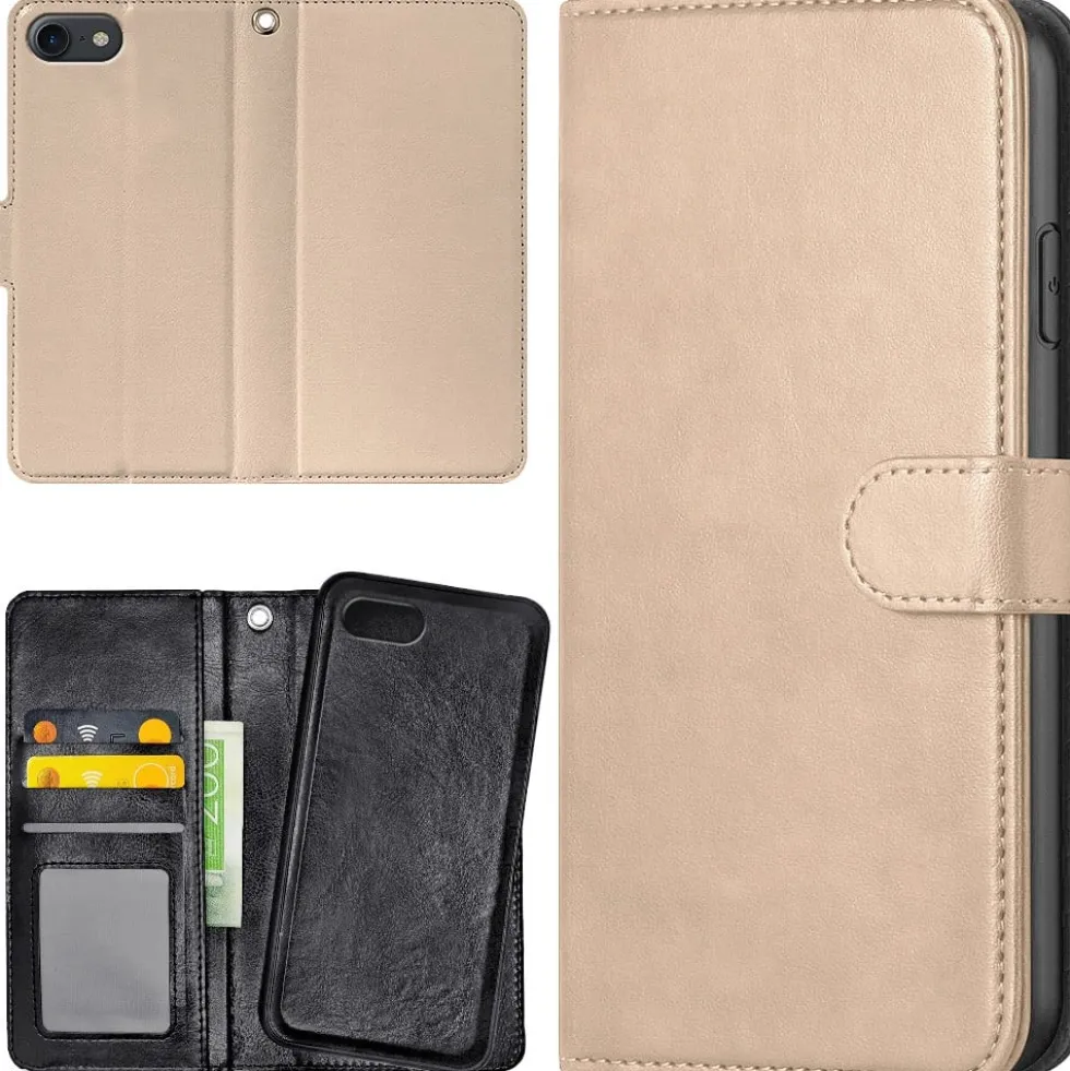 Plånboksfodral Beige för iPhone 16e