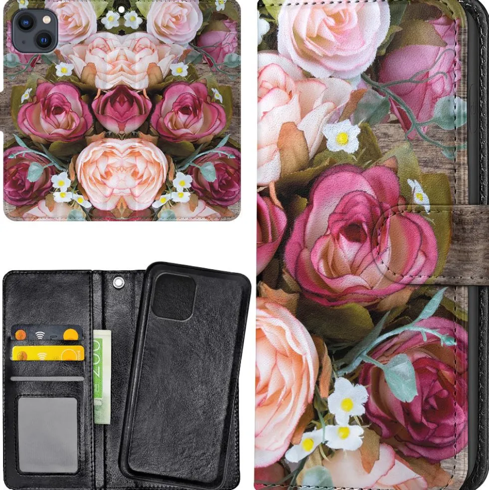 Plånboksfodral Blommor för iPhone 13