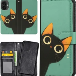 Plånboksfodral Cat för iPhone 16