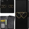 Plånboksfodral Double Hearts för iPhone 16e