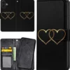 Plånboksfodral Double Hearts för iPhone 17