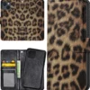 Plånboksfodral Leopard för iPhone 15