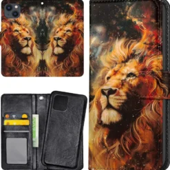Plånboksfodral Lion för iPhone 15