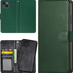 Plånboksfodral Mörkgrön för iPhone 13