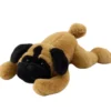 Plyschhund pugg liggande 40 cm mjuk kramdocka/kudde 40x25x13
