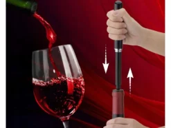 Pneumatisk vinöppnare med folieskärare