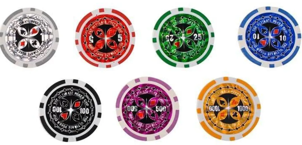 Pokerset / Poker med väska och tillbehör