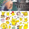 Pokémon tatueringar - 4 ark - Barn tatueringar - Pikachu