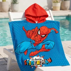 Ponchohandduk Spider-Man för barn
