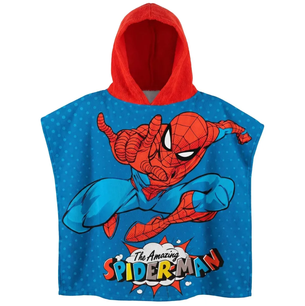 Ponchohandduk Spider-Man för barn