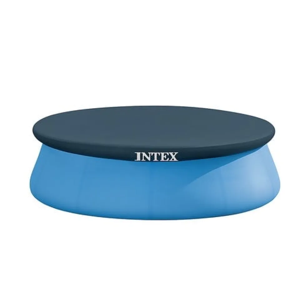 Poolöverdrag vinyl 244 cm för Intex Easy Set pool, mörkblå