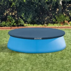 Poolöverdrag vinyl 244 cm för Intex Easy Set pool, mörkblå