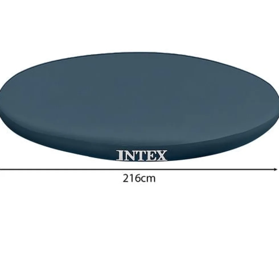 Poolöverdrag vinyl 244 cm för Intex Easy Set pool, mörkblå