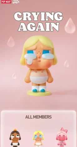POP MART CRYBABY Crying Again Series Figurer Mystery Box 1PC/12ST POPMART Blind Box Figur