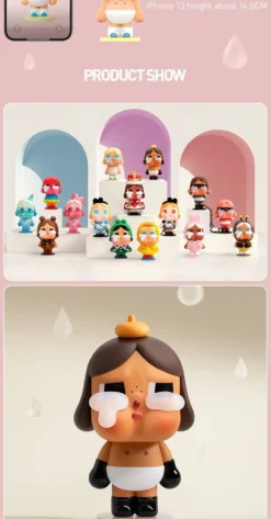 POP MART CRYBABY Crying Again Series Figurer Mystery Box 1PC/12ST POPMART Blind Box Figur