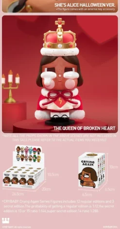 POP MART CRYBABY Crying Again Series Figurer Mystery Box 1PC/12ST POPMART Blind Box Figur