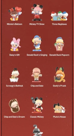 POP MART DIMOO WORLD × DISNEY Series Figurer Blind Box 1PC/12ST Mystery Box