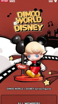 POP MART DIMOO WORLD × DISNEY Series Figurer Blind Box 1PC/12ST Mystery Box