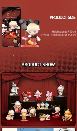 POP MART DIMOO WORLD × DISNEY Series Figurer Blind Box 1PC/12ST Mystery Box