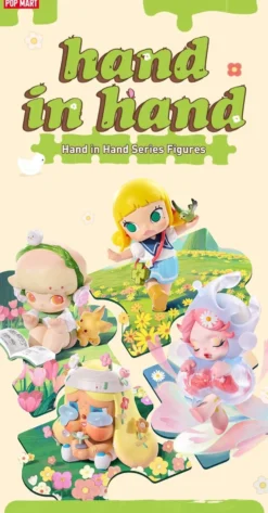 POP MART Hand in Hand Series Figurer 1PC/12ST POPMART Blind Box Figur
