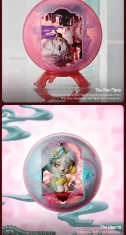 POP MART SKULLPANDA The Mirage Series Figurer Mystery Box 1PC/9ST POP MART Blind Box Actionfigur Söt leksak